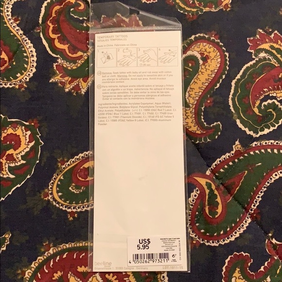 Silver and Gold Temporary Tattoos - Picture 2 of 3